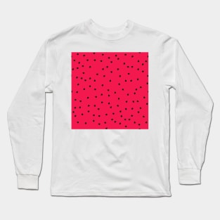 Watermelon Seed Kids Fashion Pattern Seamless Long Sleeve T-Shirt